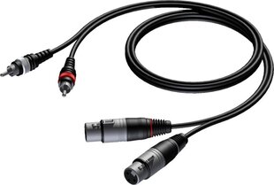 Procab CAB705/1.5, RCA, 1.5 m hinta ja tiedot | Kaapelit ja adapterit | hobbyhall.fi