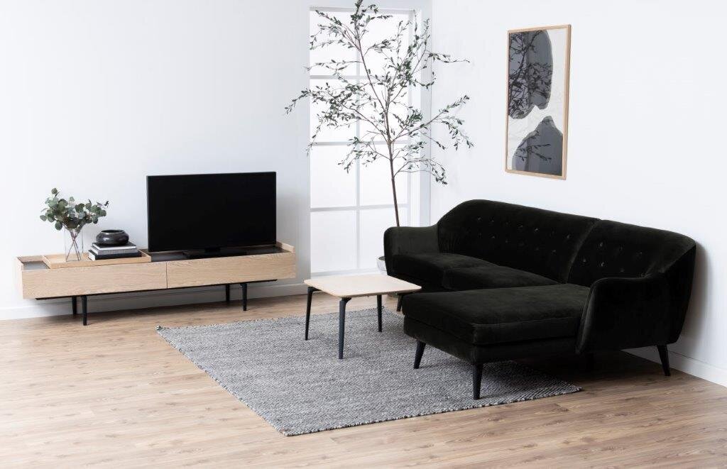 TV-pöytä Connect, ruskea/musta hinta ja tiedot | TV-tasot | hobbyhall.fi