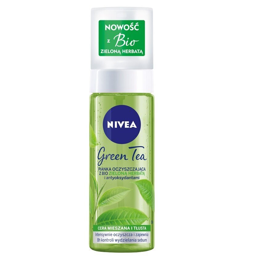 Puhdistava kasvovaahto rasvaiselle ja sekaiholle Nivea Green Tea, 150ml hinta ja tiedot | Kasvojen puhdistusaineet | hobbyhall.fi