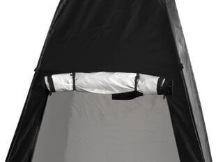 Kannettava teltta, suihkukaappi, pukuhuone, wc, musta hinta ja tiedot | Muut retkeilyvarusteet | hobbyhall.fi