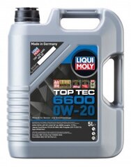 Liqui Moly moottoriöljy Top Tec 6600 0W20 C5/C6 5 litraa hinta ja tiedot | Liqui-Moly Autotuotteet | hobbyhall.fi