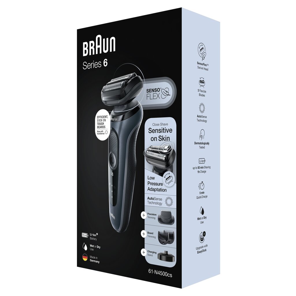 61-N4500cs Shaver Series 6 AutoSence hinta ja tiedot | Parranajokoneet | hobbyhall.fi