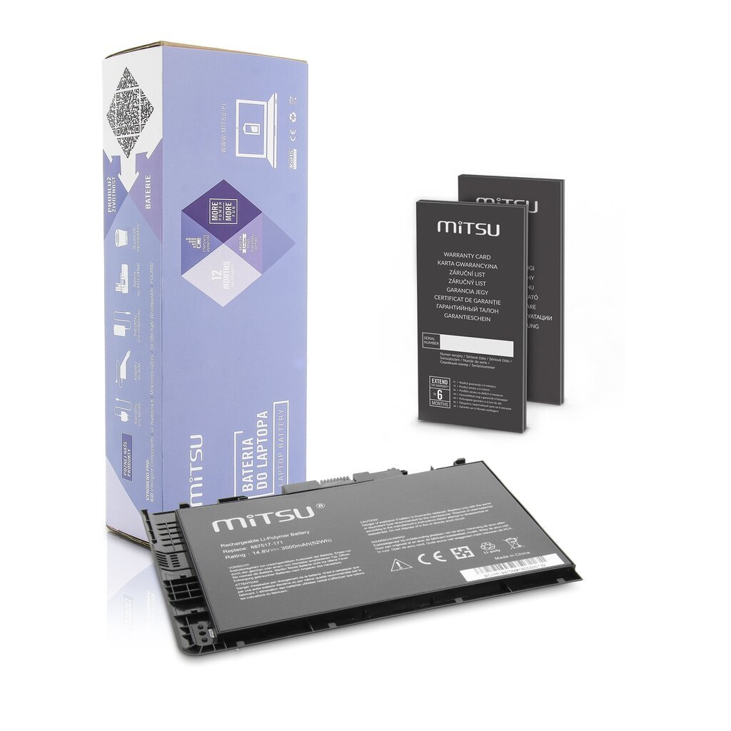 Mitsu Akku BC/HP-9470M (HP 3200 MAH 47 WH) hinta ja tiedot | Kannettavien tietokoneiden akut | hobbyhall.fi