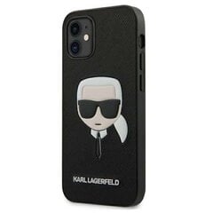 Karl Lagerfeld Saffiano Ikonik Karlin pää iPhone 12 Minille, musta hinta ja tiedot | Puhelimen kuoret ja kotelot | hobbyhall.fi