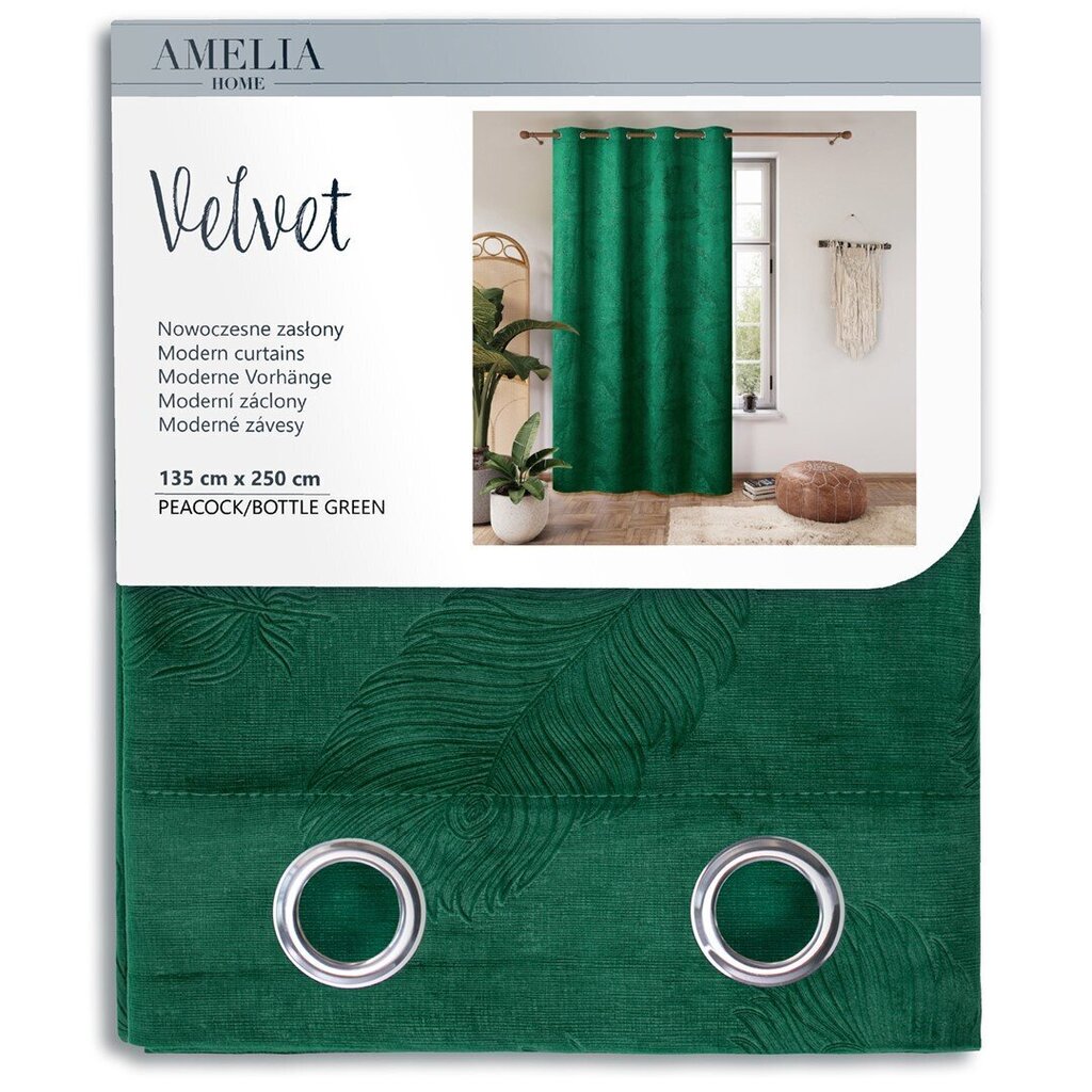 AmeliaHome -verho Velvet hinta ja tiedot | Verhot | hobbyhall.fi