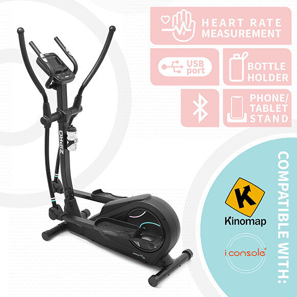 Zipro Heat iConsole+ WM Crosstrainer hinta ja tiedot | Crosstrainerit | hobbyhall.fi