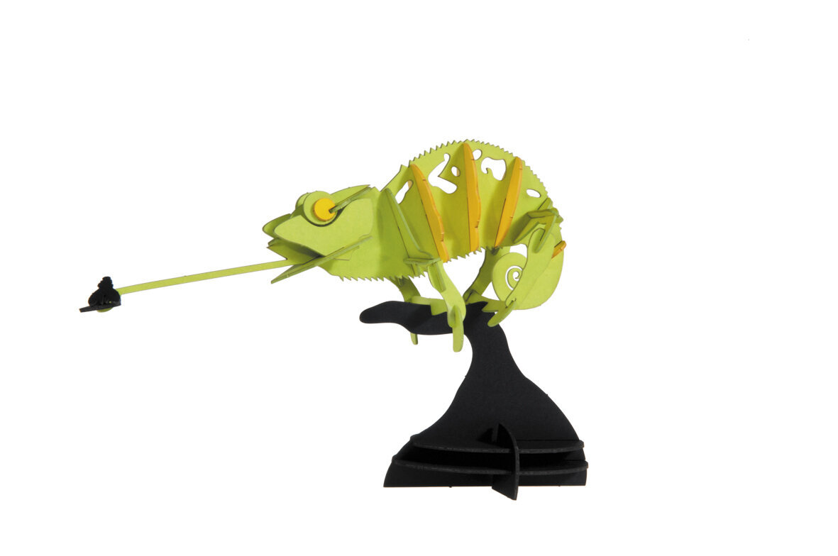 3D-malli Fridolin kameleontti hinta ja tiedot | Palapelit | hobbyhall.fi