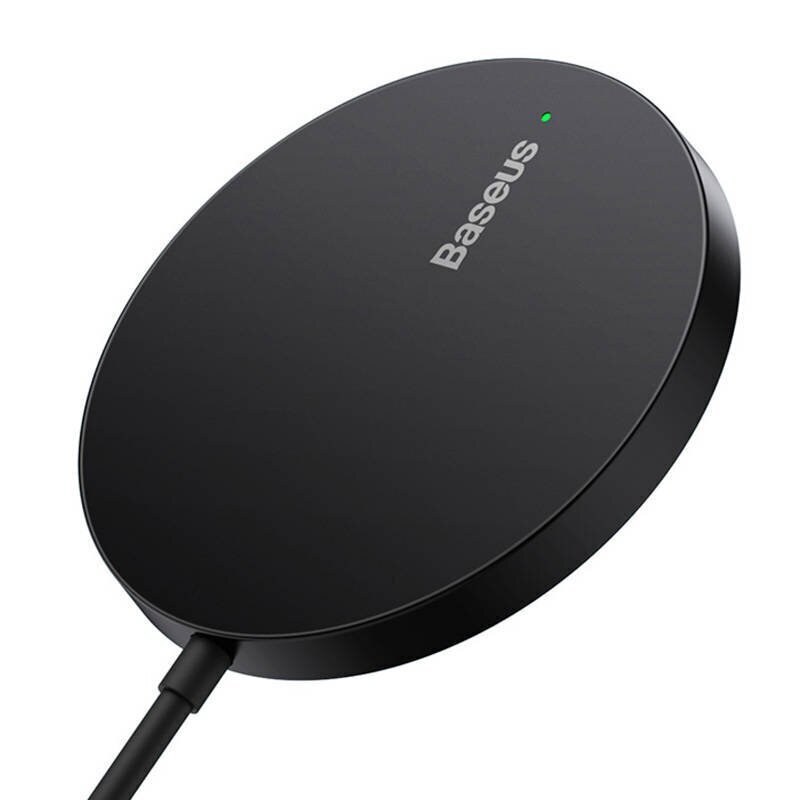 Baseus Simple Mini3 Magnetic Wireless Charger 15W (Black) hinta ja tiedot | Puhelimen laturit | hobbyhall.fi