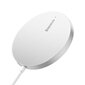 Baseus Simple Mini3 Magnetic Wireless Charger 15W (Silver) hinta ja tiedot | Puhelimen laturit | hobbyhall.fi