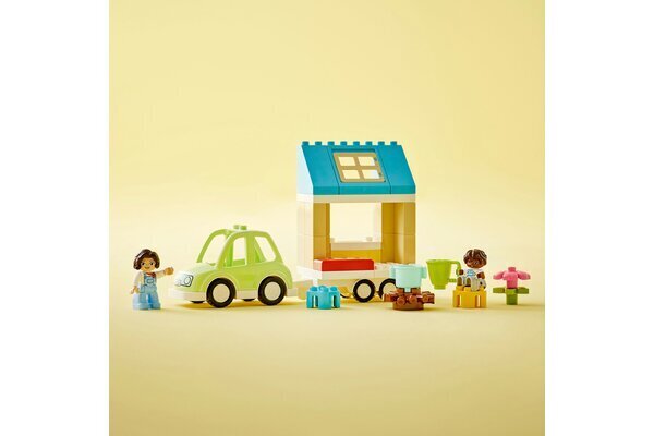 10986 LEGO® DUPLO Perheen talo pyörillä hinta ja tiedot | LEGOT ja rakennuslelut | hobbyhall.fi