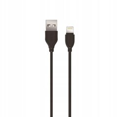 XO-kaapeli NB8 USB - Lightning 1,0 m 2,1 A, musta hinta ja tiedot | Puhelinkaapelit | hobbyhall.fi