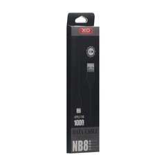 XO-kaapeli NB8 USB - Lightning 1,0 m 2,1 A, musta hinta ja tiedot | Puhelinkaapelit | hobbyhall.fi