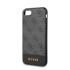 GUHCI8G4GLGR Guess 4G Stripe Cover iPhone 7/8 / SE2020 harmaa hinta ja tiedot | Puhelimen kuoret ja kotelot | hobbyhall.fi