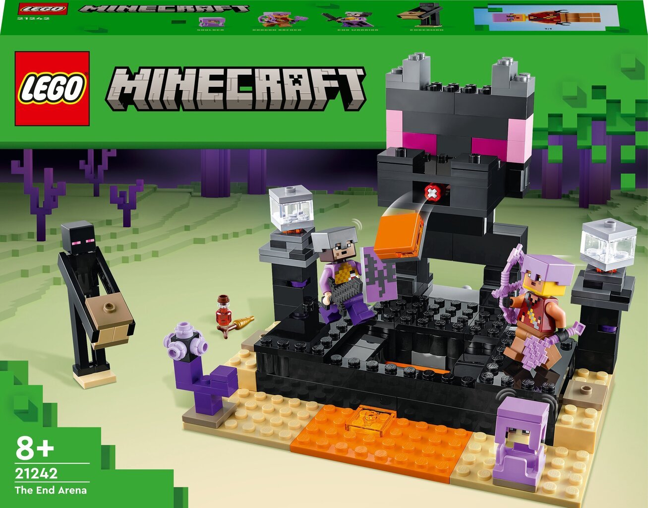 21242 LEGO® Minecraft Endin areena hinta ja tiedot | LEGOT ja rakennuslelut | hobbyhall.fi