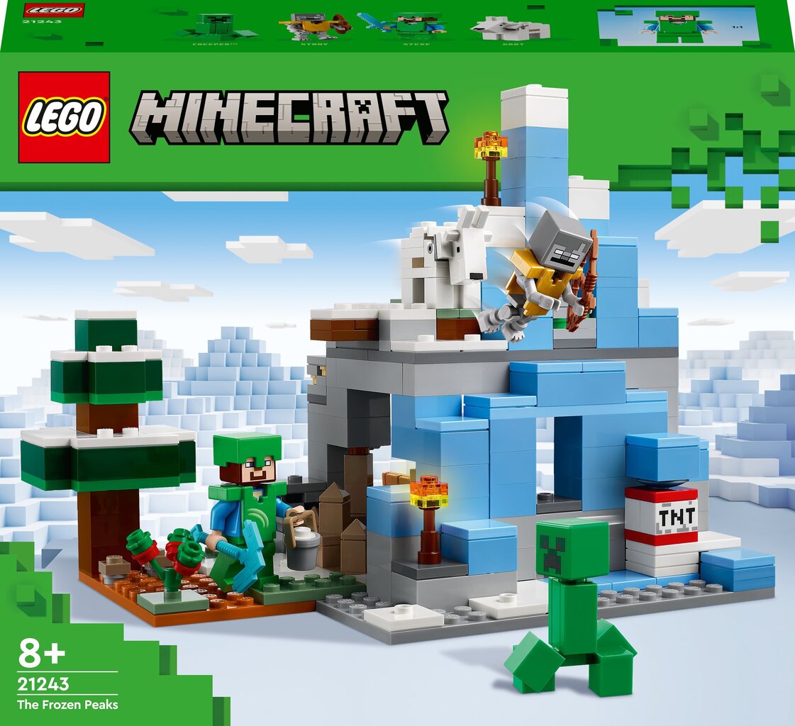 21243 LEGO® Minecraft Lumihuiput hinta ja tiedot | LEGOT ja rakennuslelut | hobbyhall.fi