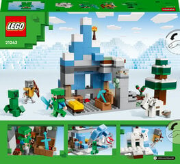 21243 LEGO® Minecraft Lumihuiput hinta ja tiedot | LEGOT ja rakennuslelut | hobbyhall.fi