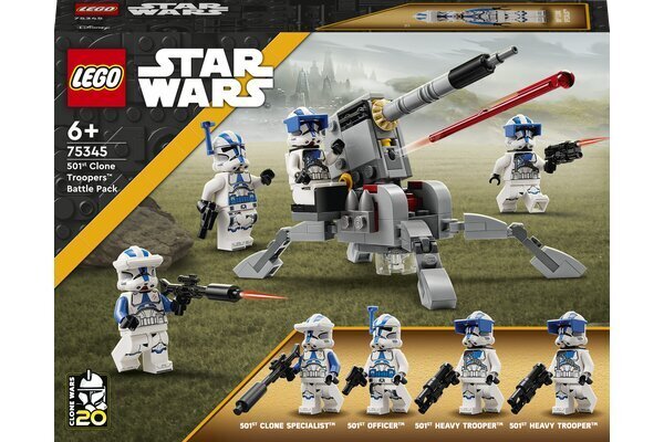 275345 LEGO® Star Wars™ 501. Squad Clone Trooper™ -taistelusetti hinta ja tiedot | LEGOT ja rakennuslelut | hobbyhall.fi