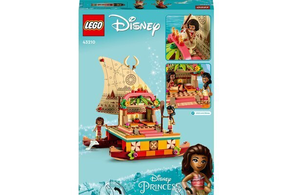 43210 LEGO® Disney Princess Katamaraani Vaiana hinta ja tiedot | LEGOT ja rakennuslelut | hobbyhall.fi