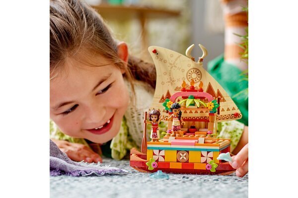 43210 LEGO® Disney Princess Katamaraani Vaiana hinta ja tiedot | LEGOT ja rakennuslelut | hobbyhall.fi