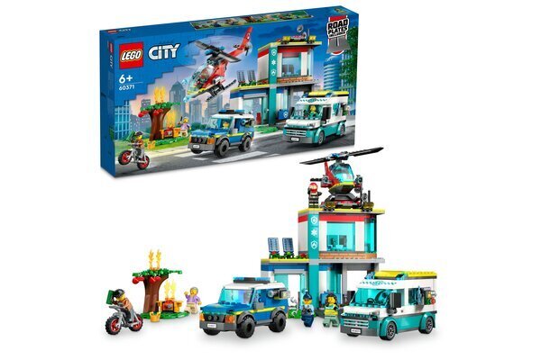 60371 LEGO® City Hälytysajoneuvojen päämaja hinta ja tiedot | LEGOT ja rakennuslelut | hobbyhall.fi