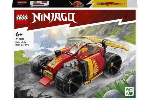 71780 LEGO® NINJAGO Kain ninjakilpa-auto EVO hinta ja tiedot | LEGOT ja rakennuslelut | hobbyhall.fi