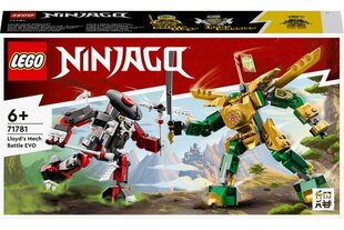 71781 LEGO® NINJAGO Lloydin robottitaistelu EVO hinta ja tiedot | LEGOT ja rakennuslelut | hobbyhall.fi