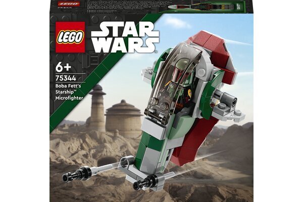 75344 LEGO® Star Wars™ Boba Fett Starship™ Microfighter -mikrohävittäjä hinta ja tiedot | LEGOT ja rakennuslelut | hobbyhall.fi