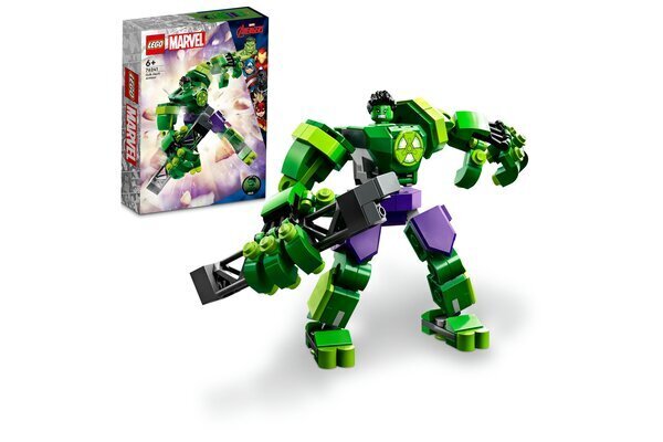 76241 LEGO® Marvel Mekaaninen Hulk-panssari hinta ja tiedot | LEGOT ja rakennuslelut | hobbyhall.fi