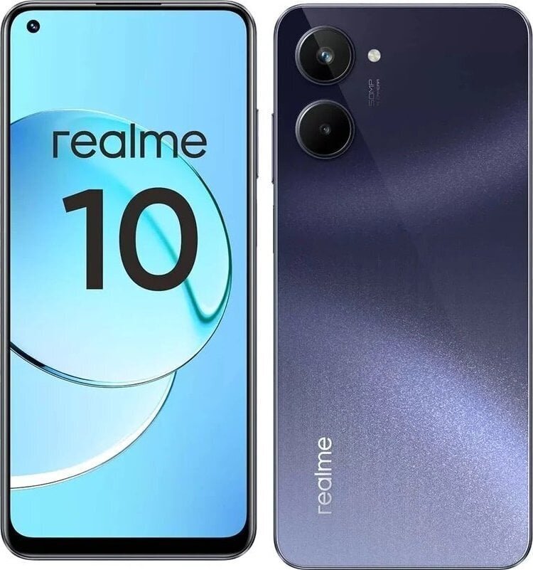 Realme 10 8/128GB Dual SIM Rush Black hinta ja tiedot | Matkapuhelimet | hobbyhall.fi