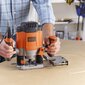 Black&Decker Router 1200W + 6 leikkurin sarja (KW1200EKA) hinta ja tiedot | Jyrsimet | hobbyhall.fi