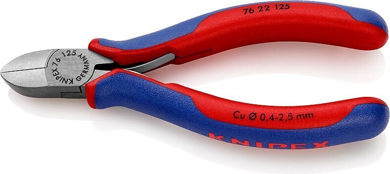 Leikkuri 76 22 125 Cu max Ø2,5mm; KNIPEX hinta ja tiedot | Käsityökalut | hobbyhall.fi