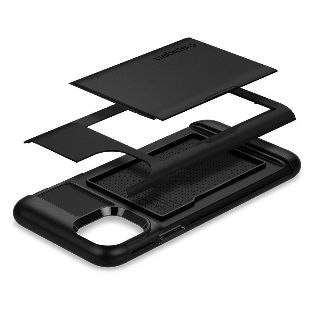 Spigen SPN801BLK, sopii iPhone 11:lle, musta hinta ja tiedot | Puhelimen kuoret ja kotelot | hobbyhall.fi