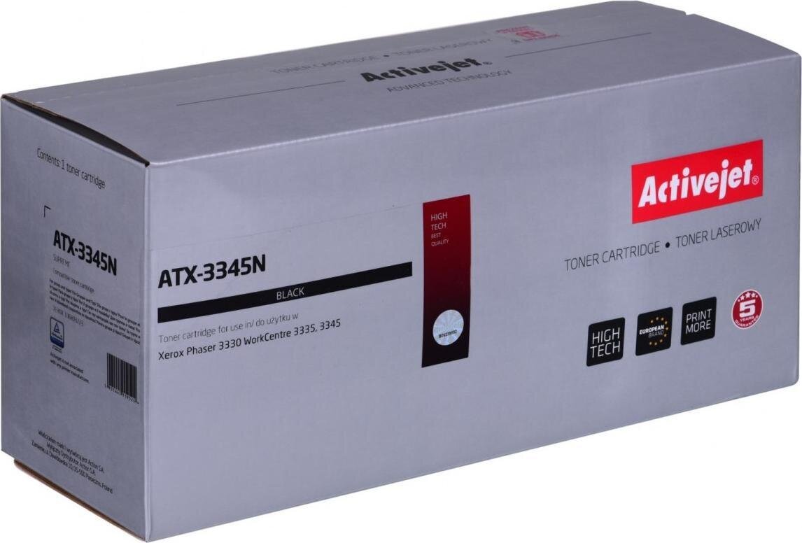 Activejet ATX-3345N värikasetti Xerox tulostimeen, korvaava XEROX 106R03773; Supreme; 3000 sivua; musta hinta ja tiedot | Laserkasetit | hobbyhall.fi