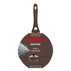 Natura-kastikepannu lasikannella, 18 cm, induktioruskea hinta ja tiedot | Newill Koti ja keittiö | hobbyhall.fi