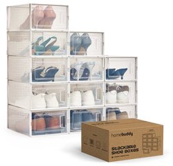 Muoviset kenkälaatikot 12 kpl. hinta ja tiedot | Säilytyslaatikot ja -korit | hobbyhall.fi