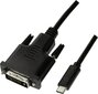 LogiLink UA0331 USB-C - DVI, 1.8m hinta ja tiedot | Puhelinkaapelit | hobbyhall.fi