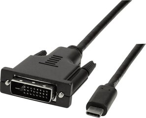 LogiLink UA0331 USB-C - DVI, 1.8m hinta ja tiedot | Puhelinkaapelit | hobbyhall.fi