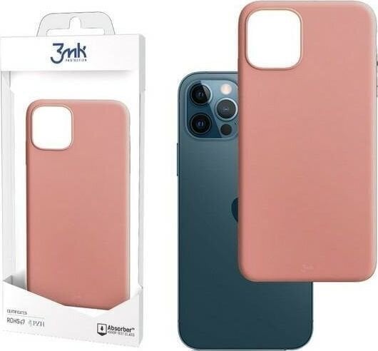 3MK 67229-uniw, puhelimelle iPhone 12, vaaleanpunainen hinta ja tiedot | Puhelimen kuoret ja kotelot | hobbyhall.fi