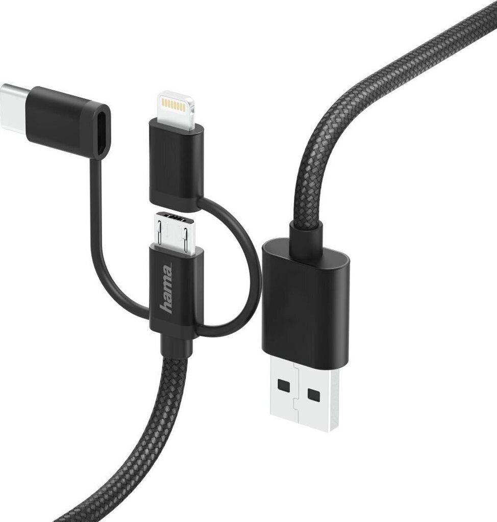 Hama, USB-A - Lightning, 0,2 m hinta ja tiedot | Puhelinkaapelit | hobbyhall.fi