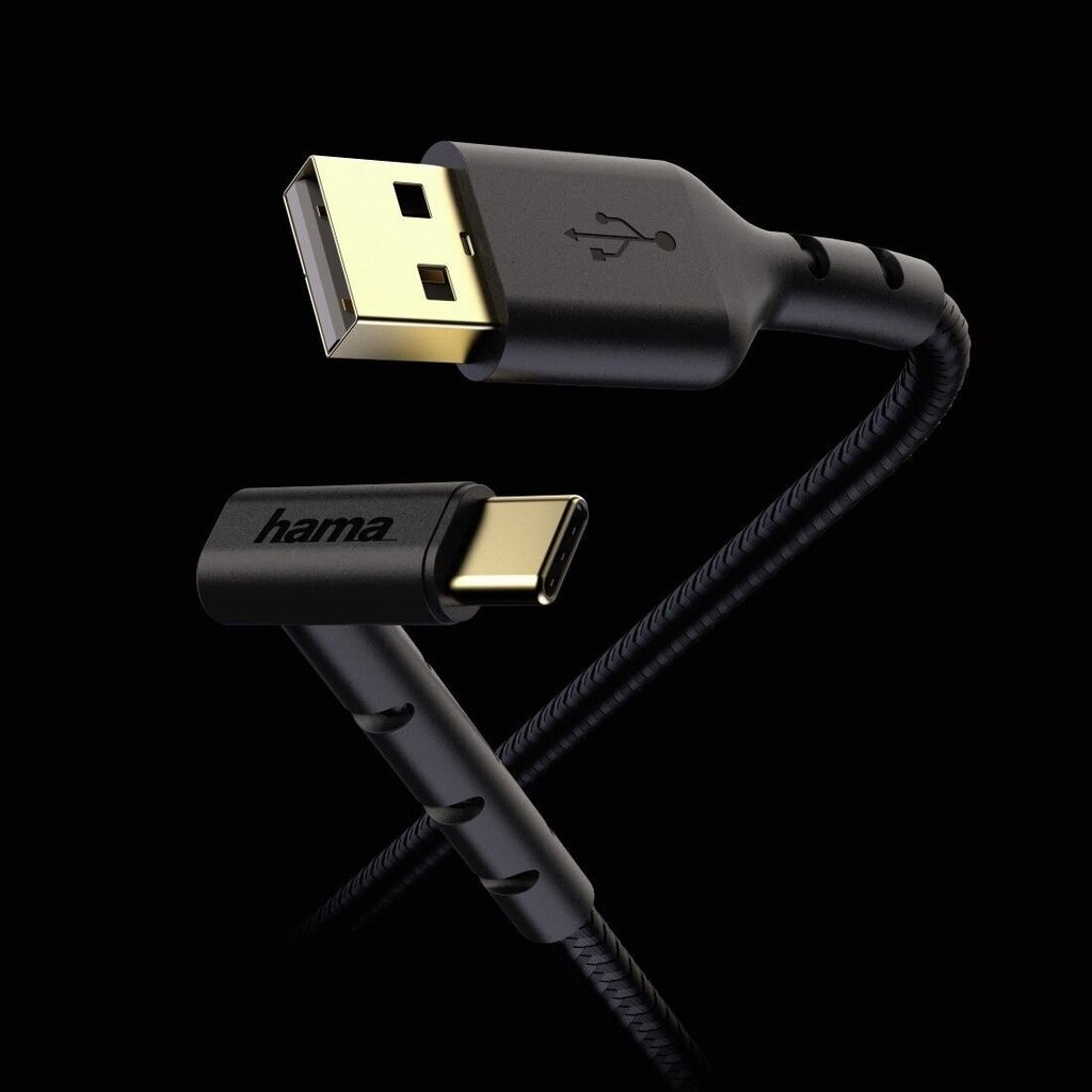 Hama USB-A - USB-C 1.5 m 36888 hinta ja tiedot | Puhelinkaapelit | hobbyhall.fi