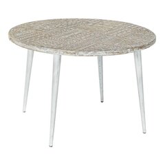 DKD Home Decor Sivupöytä, metalli/mangopuu, (75 x 75 x 80 cm) hinta ja tiedot | Sohvapöydät | hobbyhall.fi