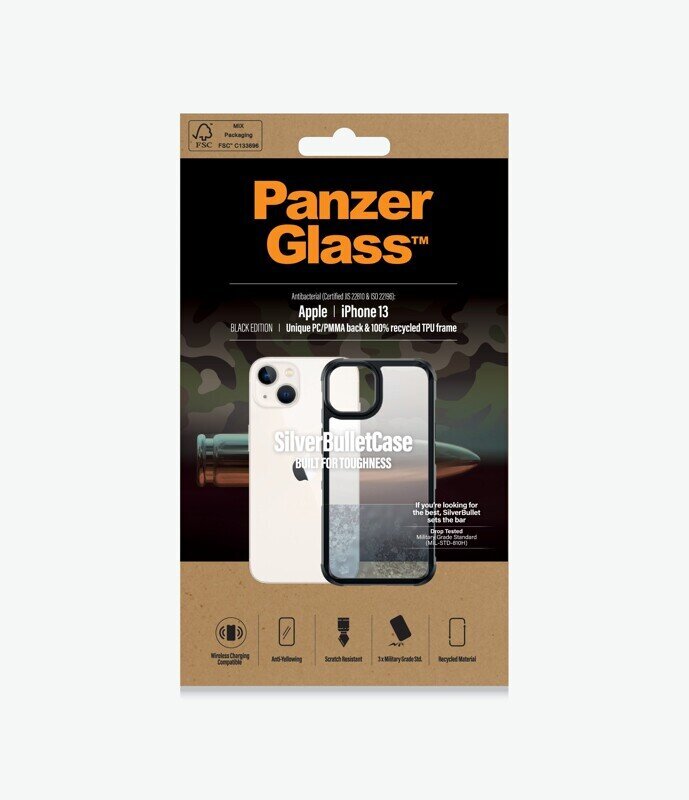 PanzerGlass ClearCase SilverBullet hinta ja tiedot | Puhelimen kuoret ja kotelot | hobbyhall.fi