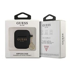 Kuulokkeet Guess 4G Charm silikoni 1/2 musta hinta ja tiedot | Kuulokkeet | hobbyhall.fi