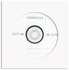 Omega Blank DVD-R 4.7GB, CD 1 kpl. hinta ja tiedot | Vinyylilevyt, CD-levyt, DVD-levyt | hobbyhall.fi