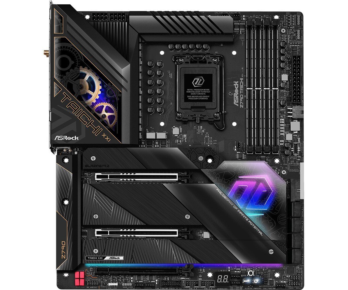 ASRock Z790 Taichi, E-ATX, LGA1700, DDR5, WiFi hinta ja tiedot | Emolevyt | hobbyhall.fi