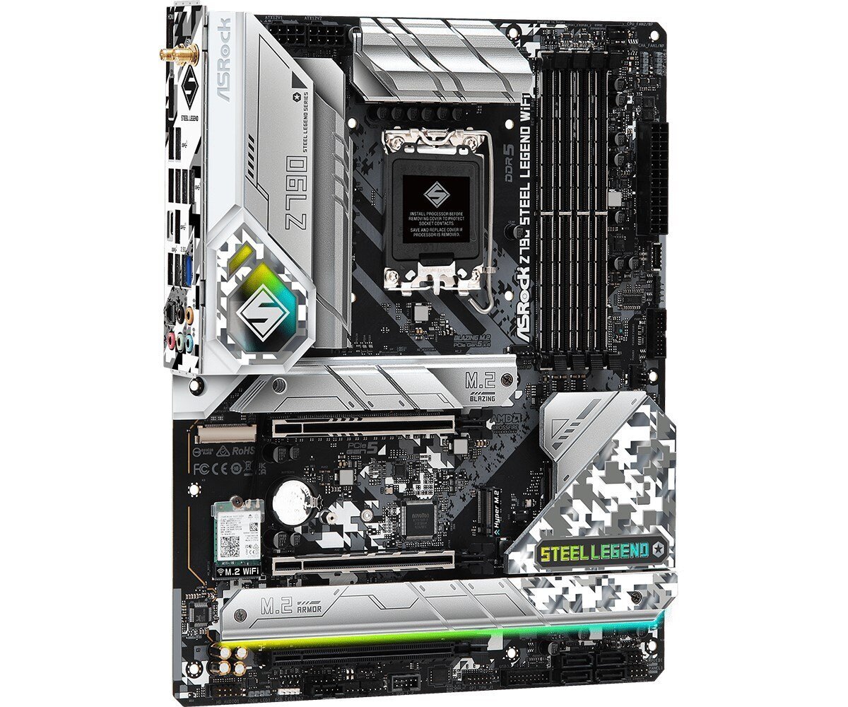 ASRock Z790 Steel Legend WiFi, ATX, LGA1700, DDR5 hinta ja tiedot | Emolevyt | hobbyhall.fi