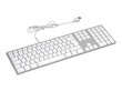 MATIAS Näppäimistö alumiini MAC HUB 2 X USB SILVER hinta ja tiedot | Näppäimistöt | hobbyhall.fi