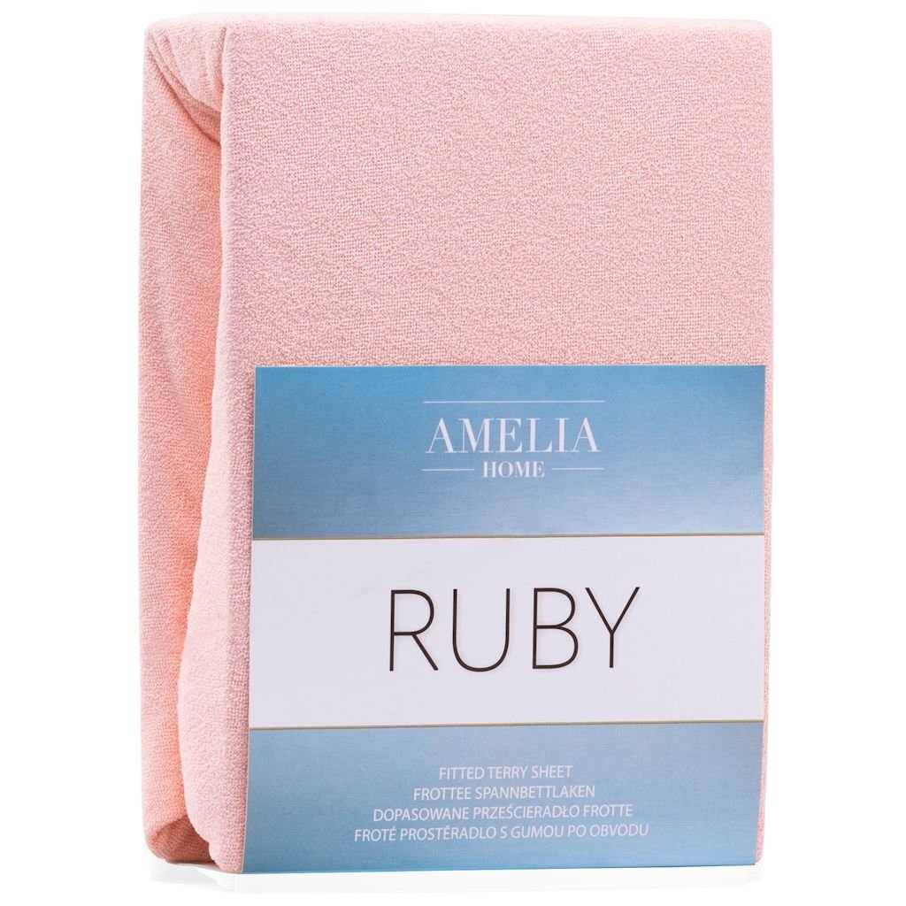 AmeliaHome Ruby muotoonommeltu lakana, frotee, 140 x 200 cm hinta ja tiedot | Lakanat | hobbyhall.fi