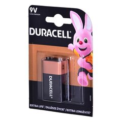 Duracell 9V alkaliparisto (6F22) 1 kpl. hinta ja tiedot | Paristot | hobbyhall.fi