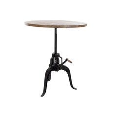 DKD Home Decor Sivupöytä, metalli/puu, (90 x 90 x 106 cm), musta/ruskea hinta ja tiedot | Sohvapöydät | hobbyhall.fi